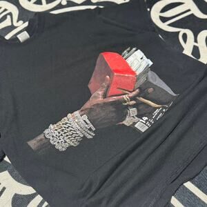 Black Young Thug graphic Tour Tee Shirt